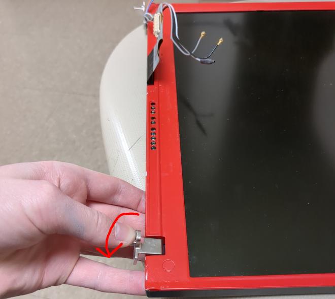 Manually Bending the Display Hinge