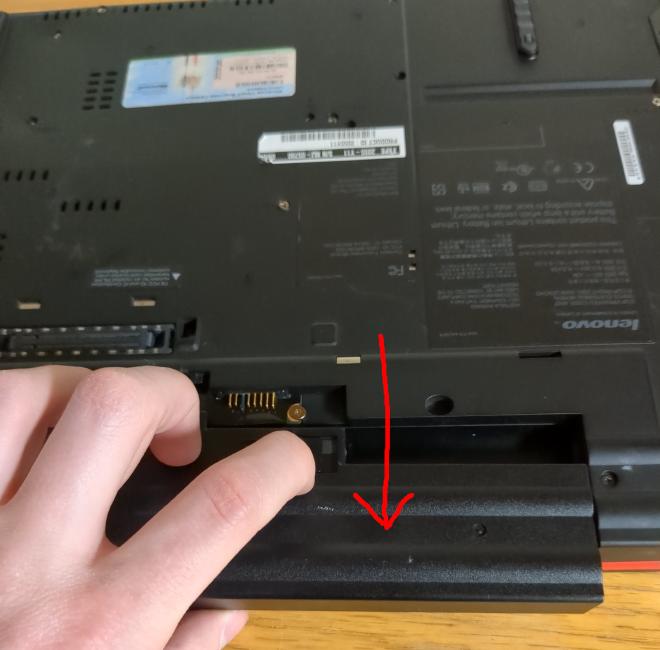 Removing the External Main Battery