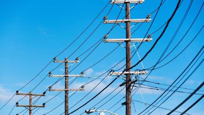 Traditional telephone pole